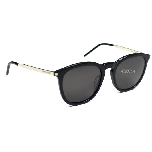 Saint Laurent - SL360 Black/Silver Rectangular Sunglasses
