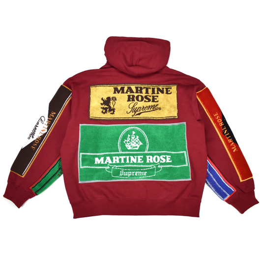 Supreme x Martine Rose - Pub Towel Zip Up Hoodie (Cardinal Red)