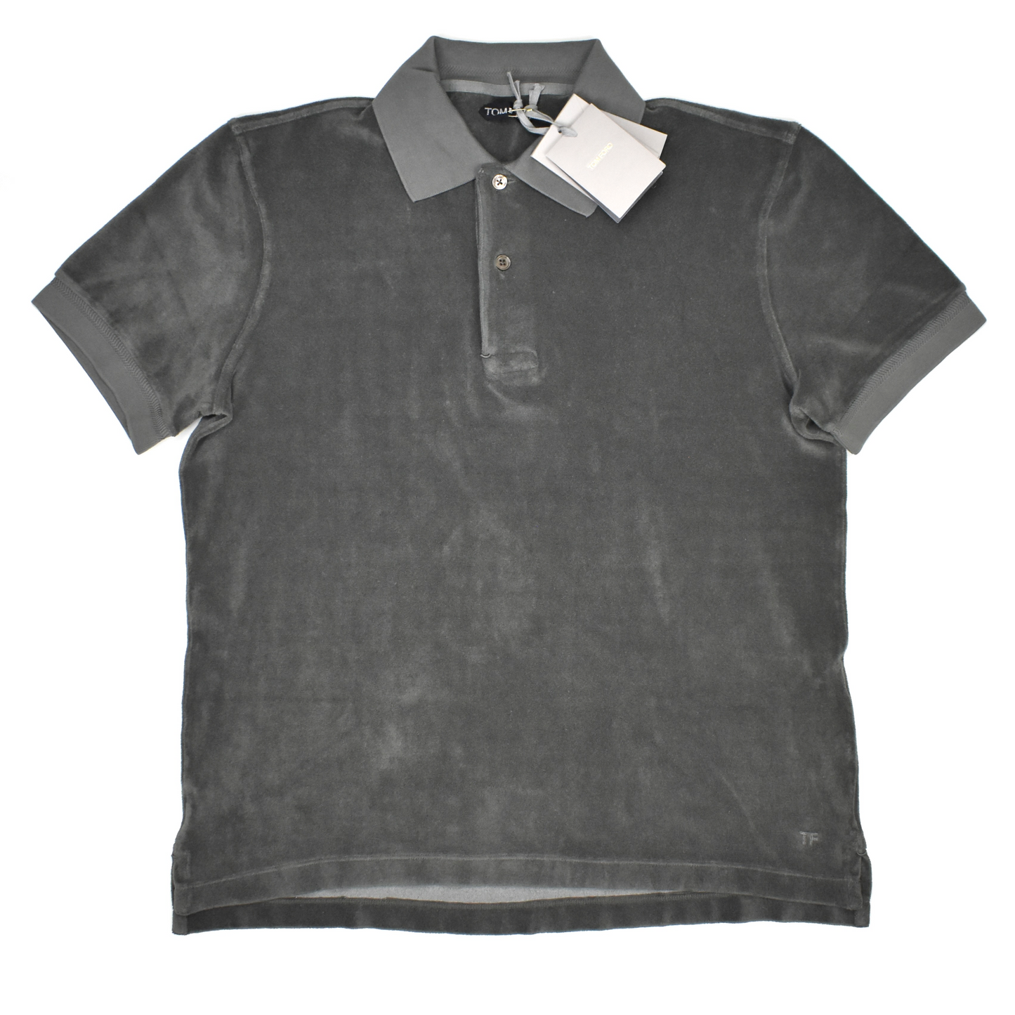 Tom Ford - Gray Towelling Polo Shirt