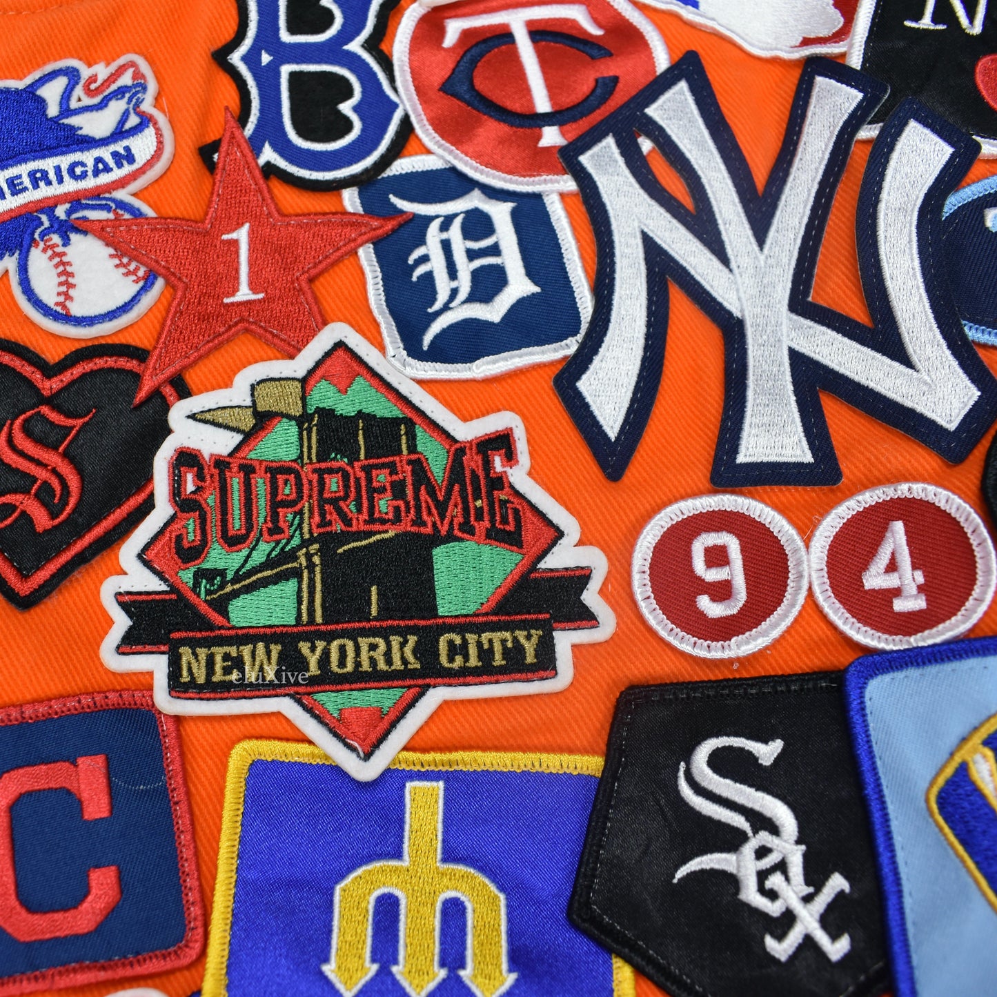 Supreme x New Era - MLB Patch Logo Varsity Jacket