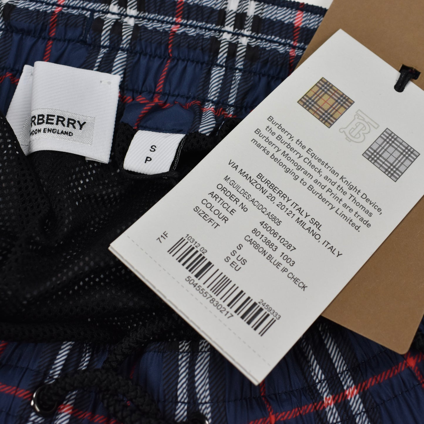 Burberry - Archive Check Logo Swim Shorts (Navy)