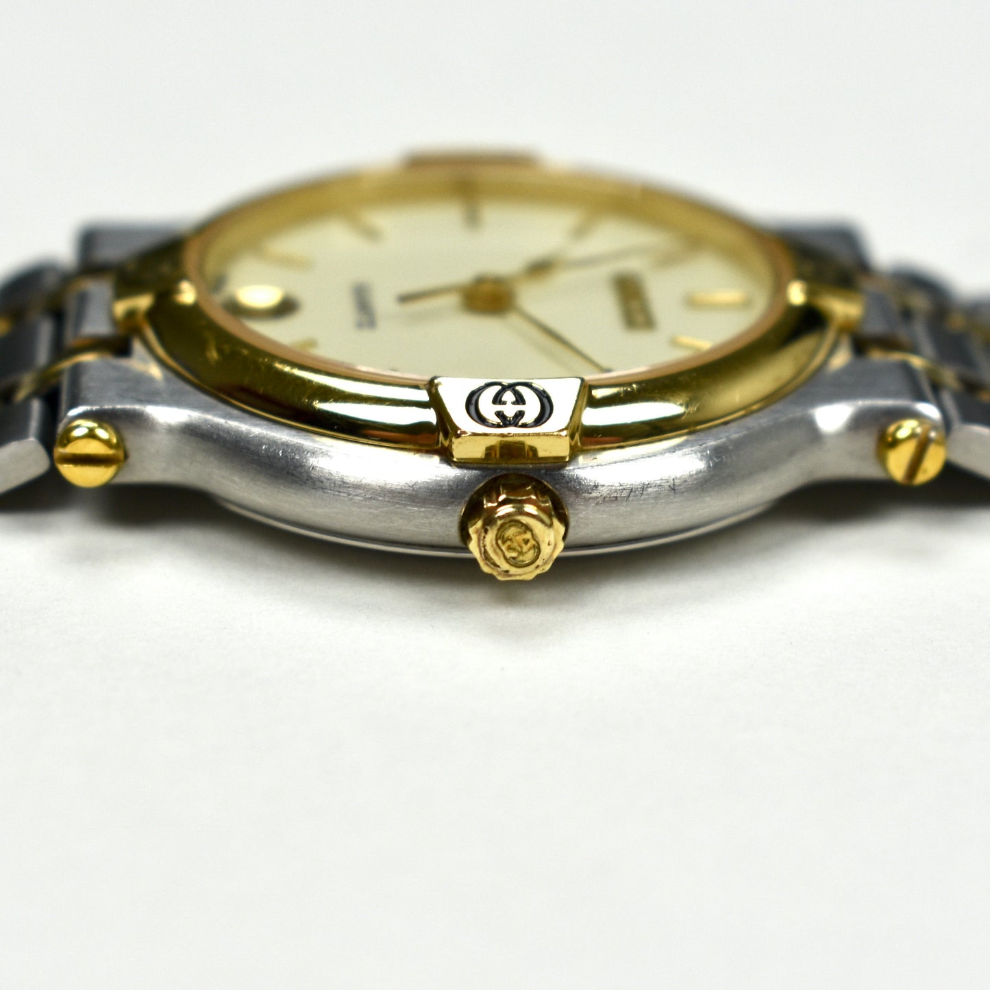 Gucci - 9000M Gold / Steel Cream Dial Watch