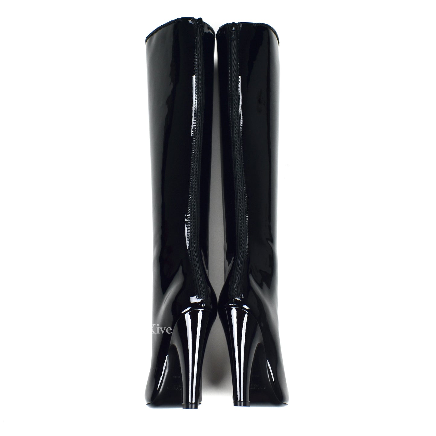 Saint Laurent - Black Patent Leather 68 Boots