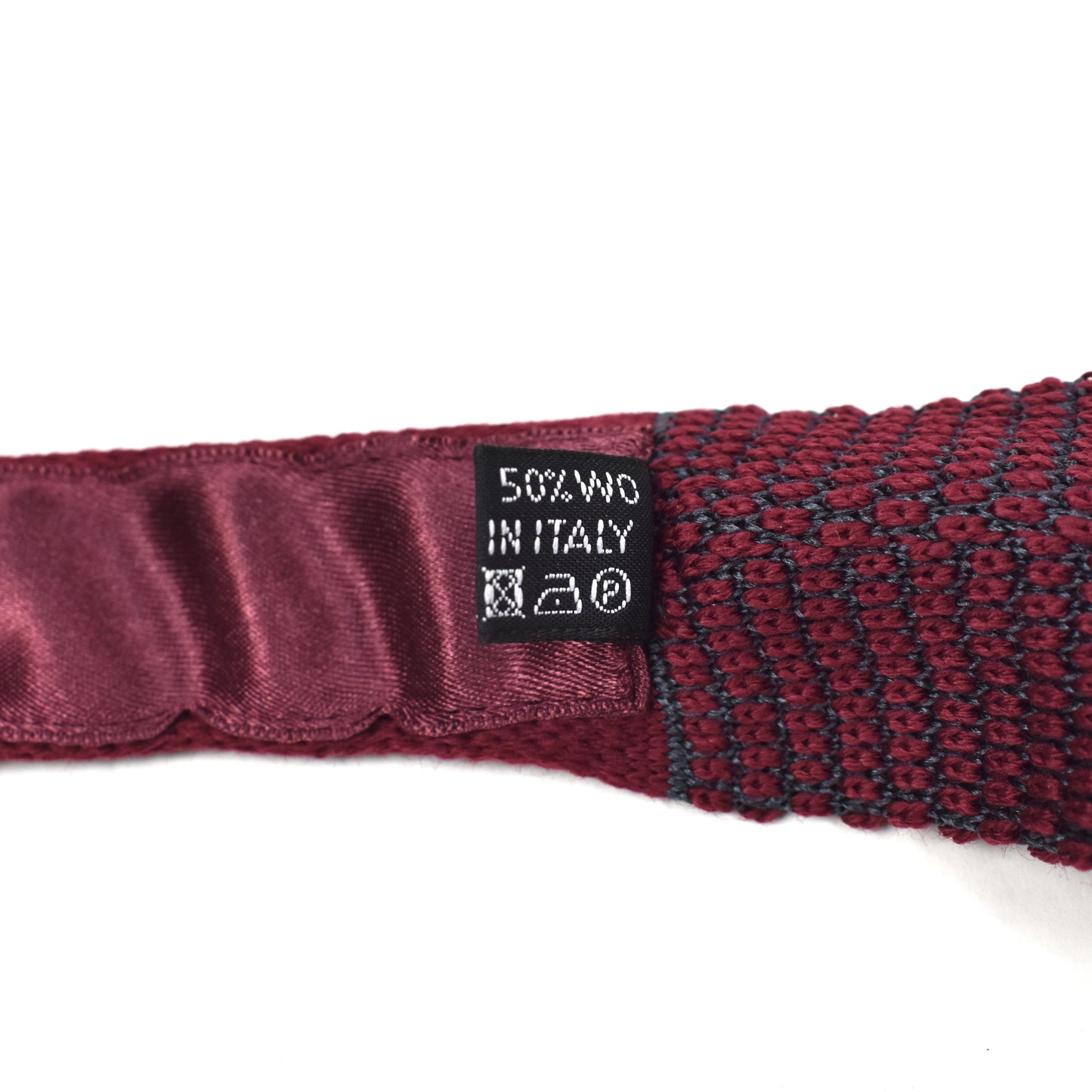 Brioni - Bordeaux Wool/Silk Knit Tie