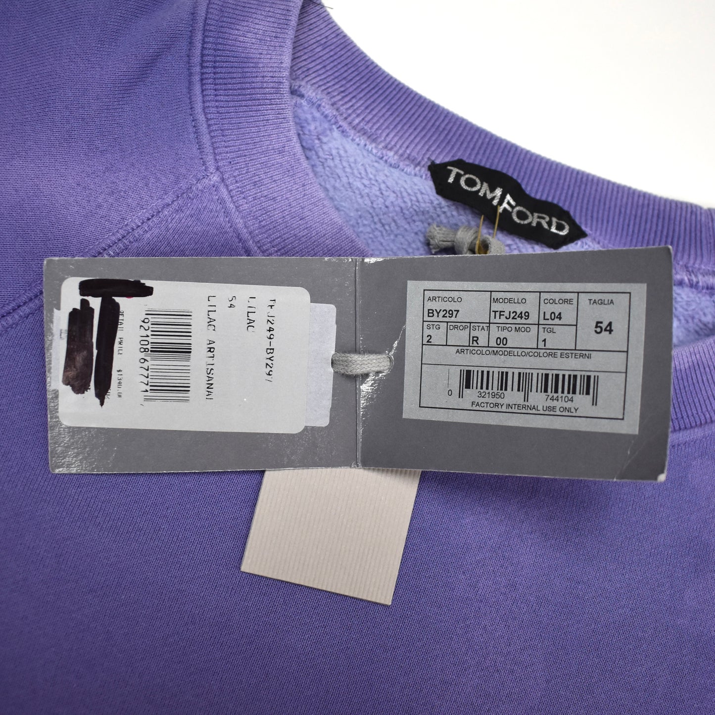 Tom Ford - Purple Fleece Artisanal Crewneck Sweatshirt