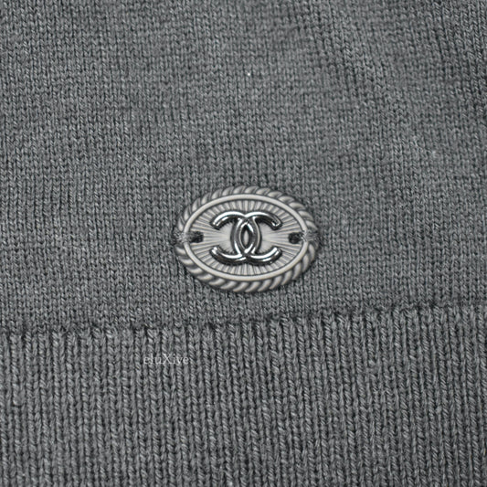 Chanel - Black Wool/Cotton Uniform Turtleneck Sweater