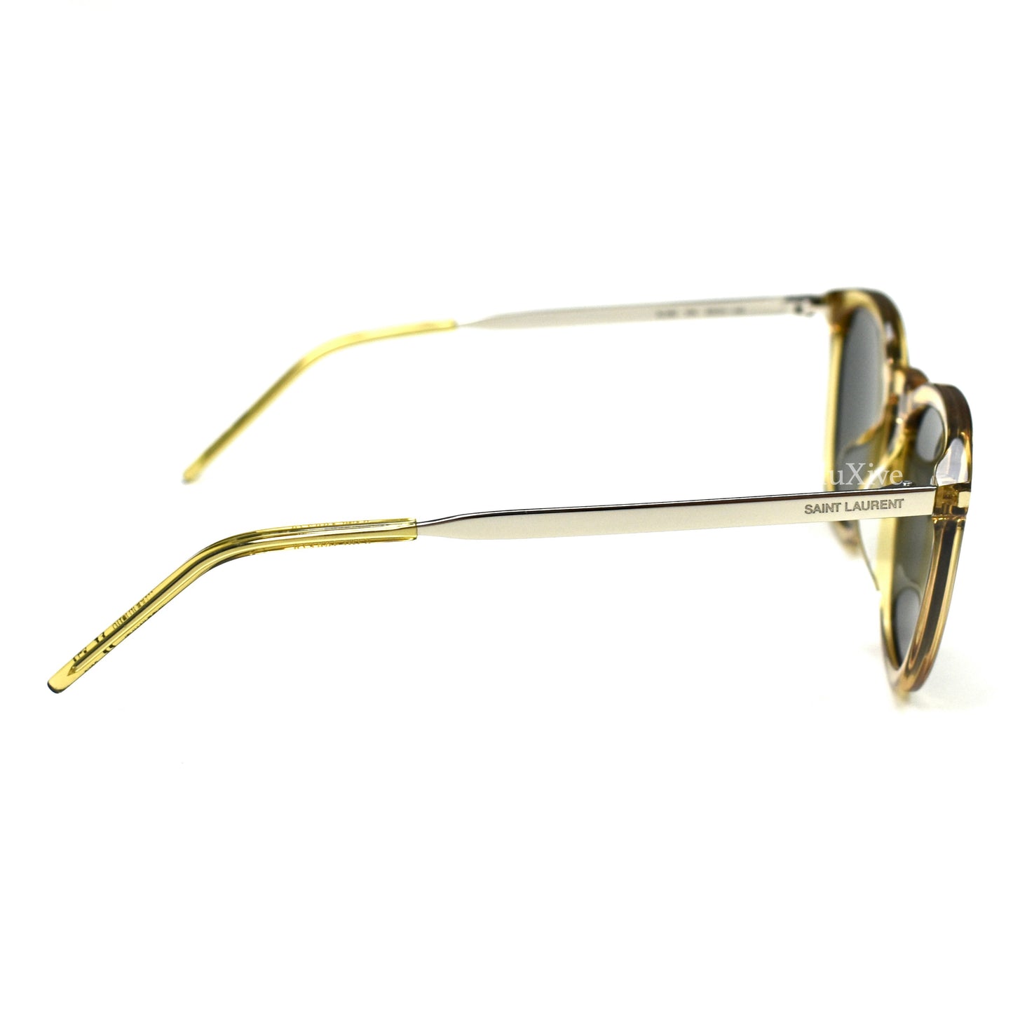 Saint Laurent - SL360 Transparent Yellow Rectangular Sunglasses