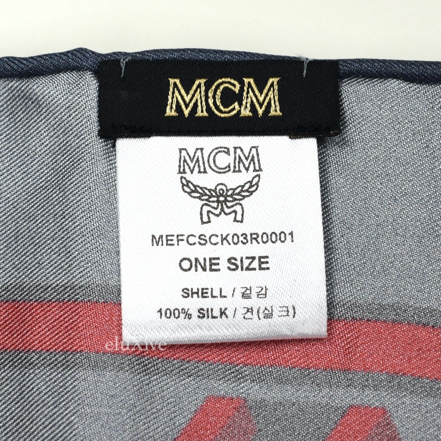 MCM - Cubic Monogram Logo 100% Silk Scarf