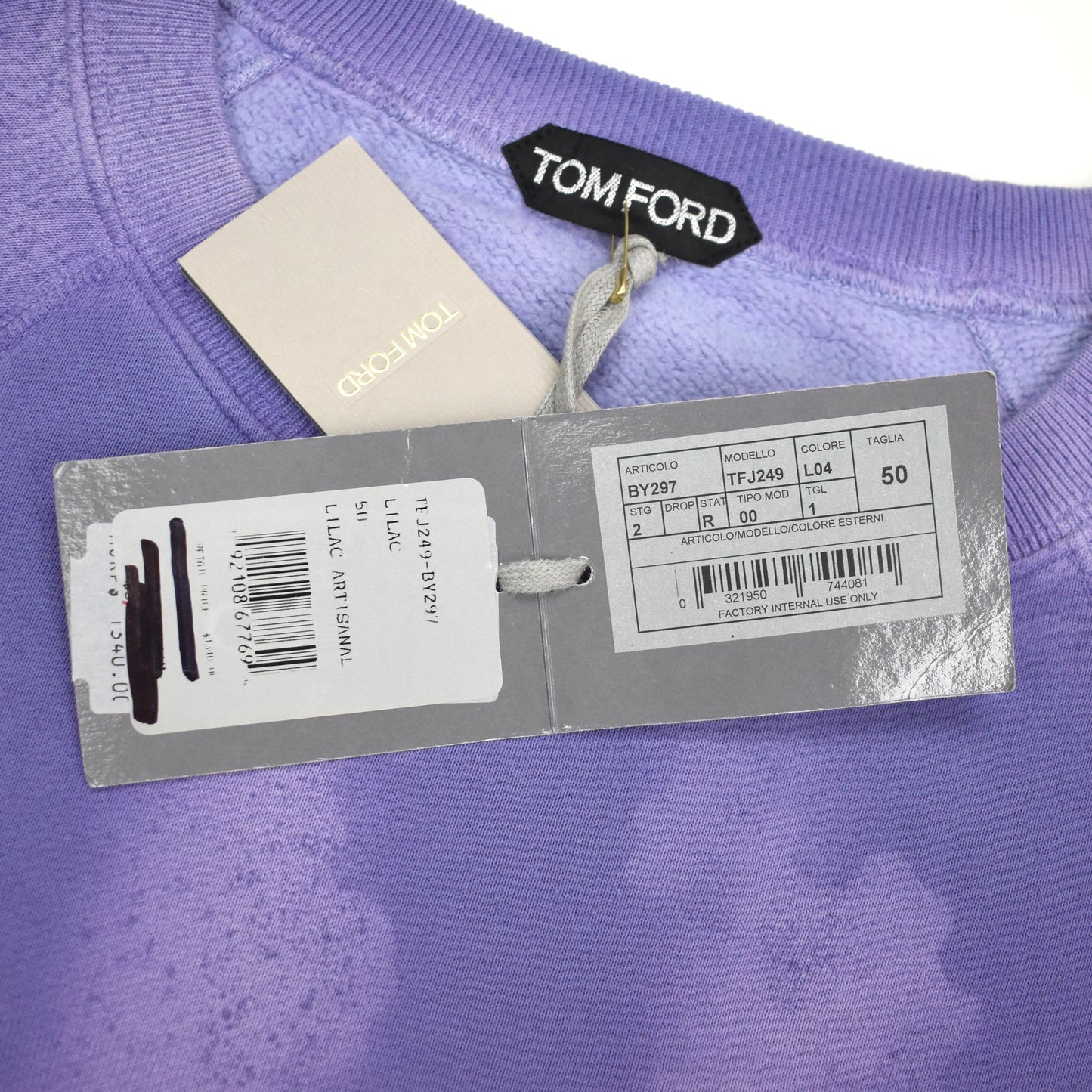 Tom Ford - Purple Fleece Artisanal Crewneck Sweatshirt