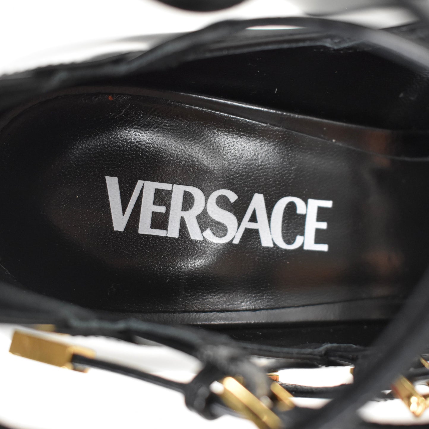 Versace - Black Leather Platform Pumps