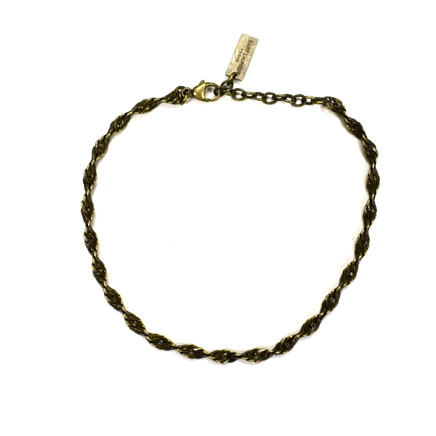 Saint Laurent - Antique Brass Rope Chain Bracelet