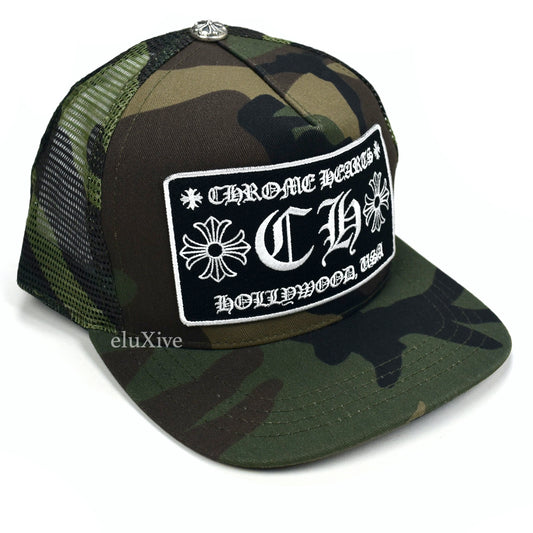 Chrome Hearts - Camo Logo Patch Trucker Hat