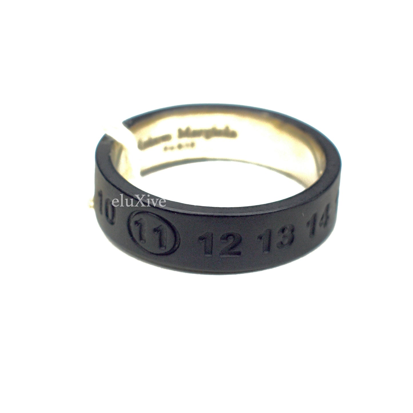 Maison Margiela - Silver PVD Coated Numbers Logo Ring