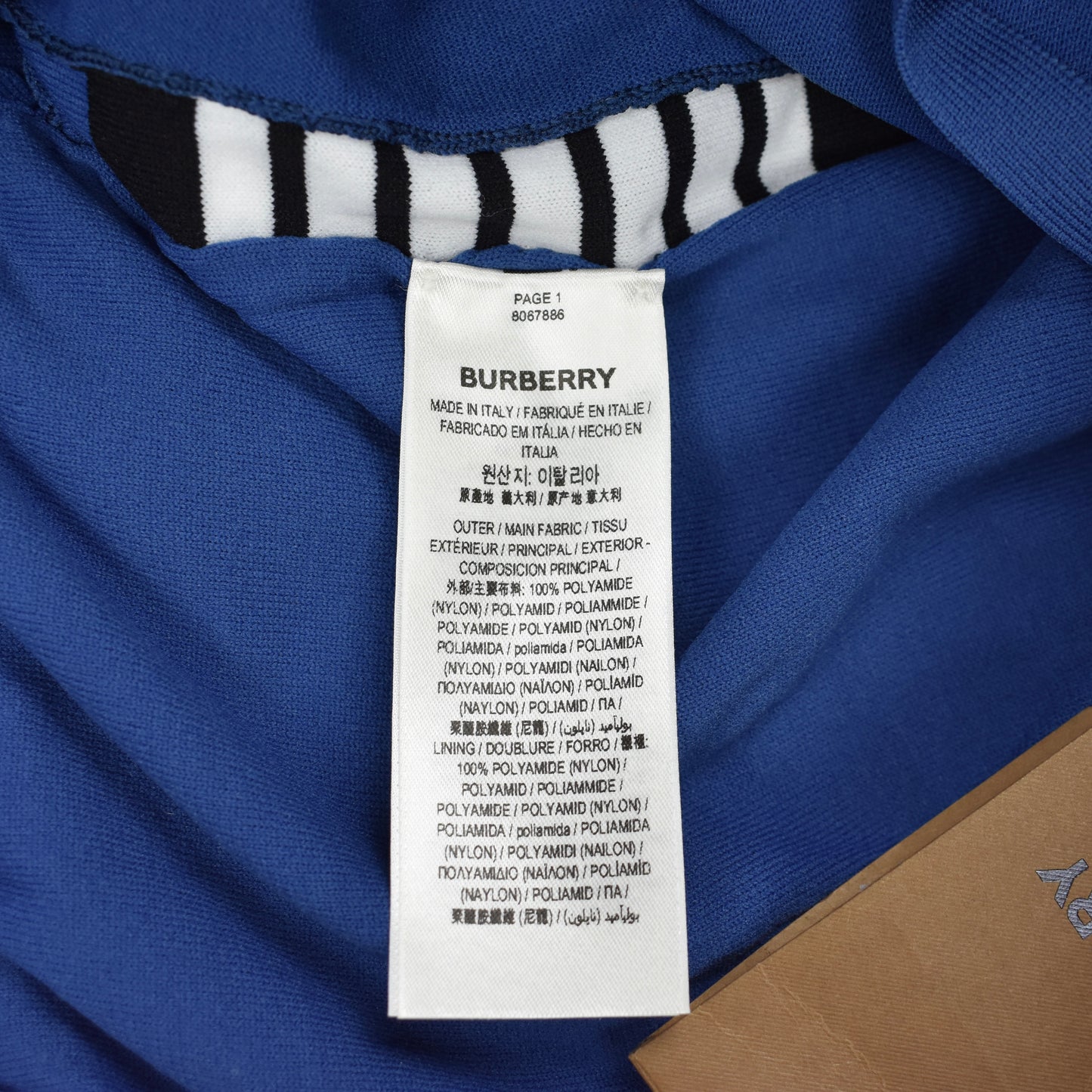 Burberry - Blue Archive Stripe Mesh Knit Shorts