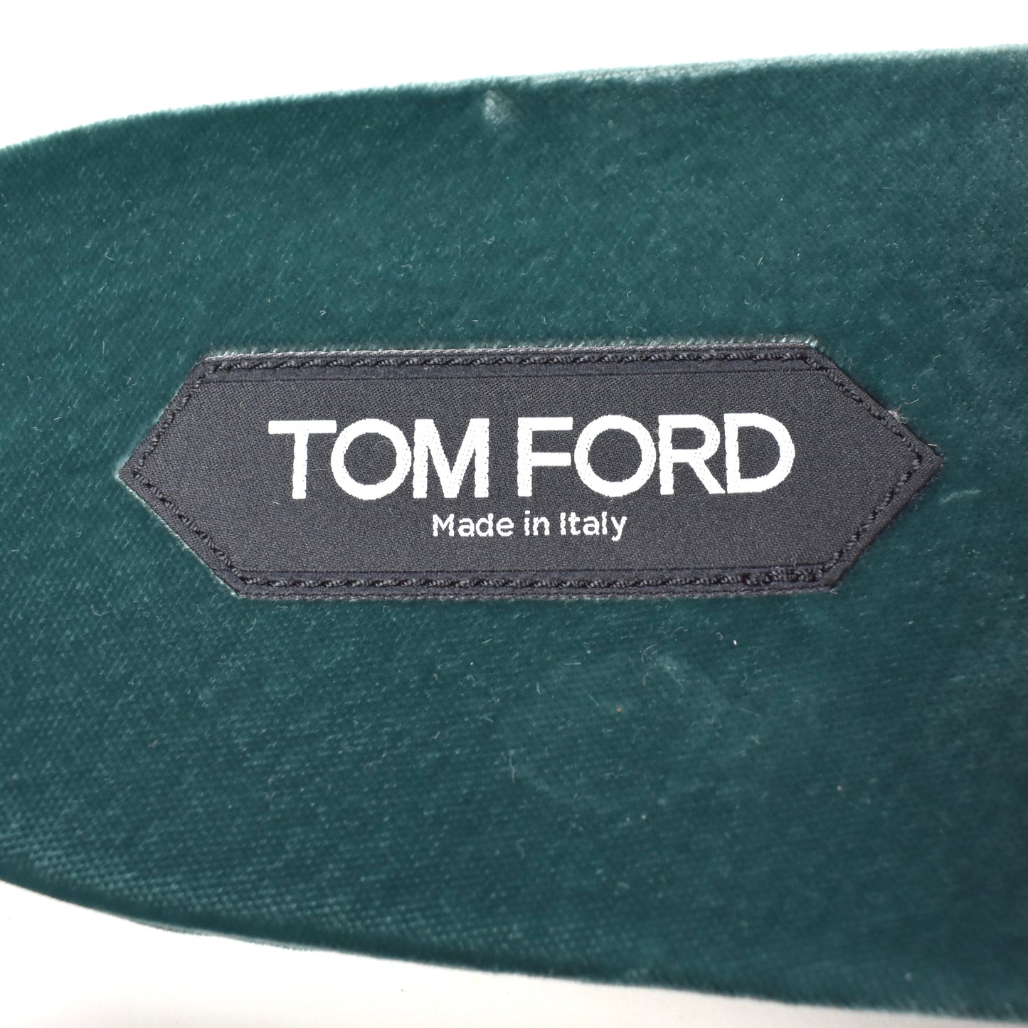 Tom Ford - Teal Velvet TF Logo Slippers