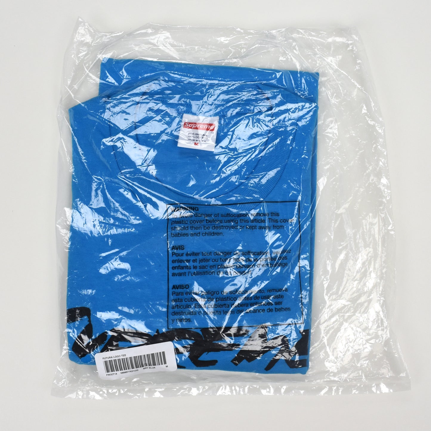 Supreme - Futura Logo T-Shirt (Bright Blue)