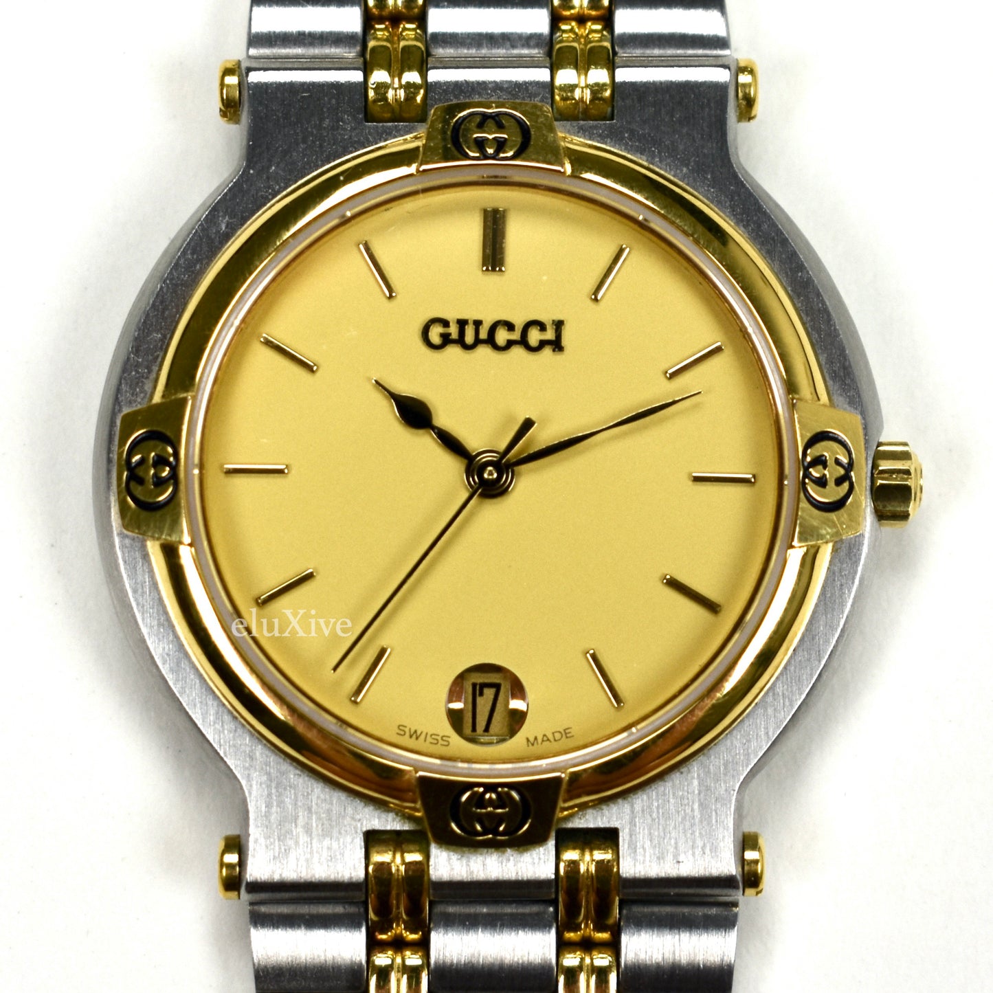 Gucci - 9000M Gold / Steel Champagne Dial Watch