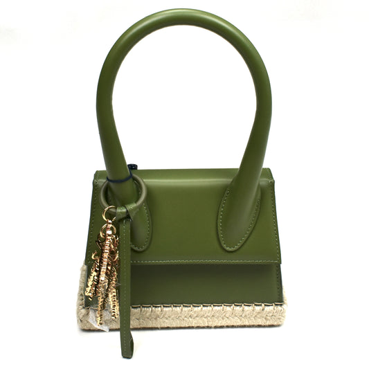 Jacquemus - Le Chiquito Moyen Cordao Espadrille Bag (Olive)