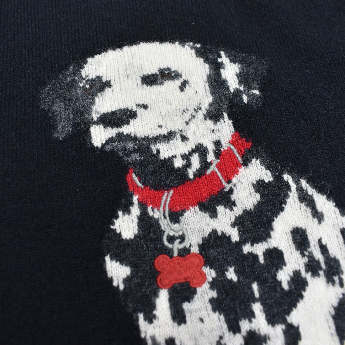 Polo Ralph Lauren - Dalmatian Intarsia Knit 100% Cashmere Sweater