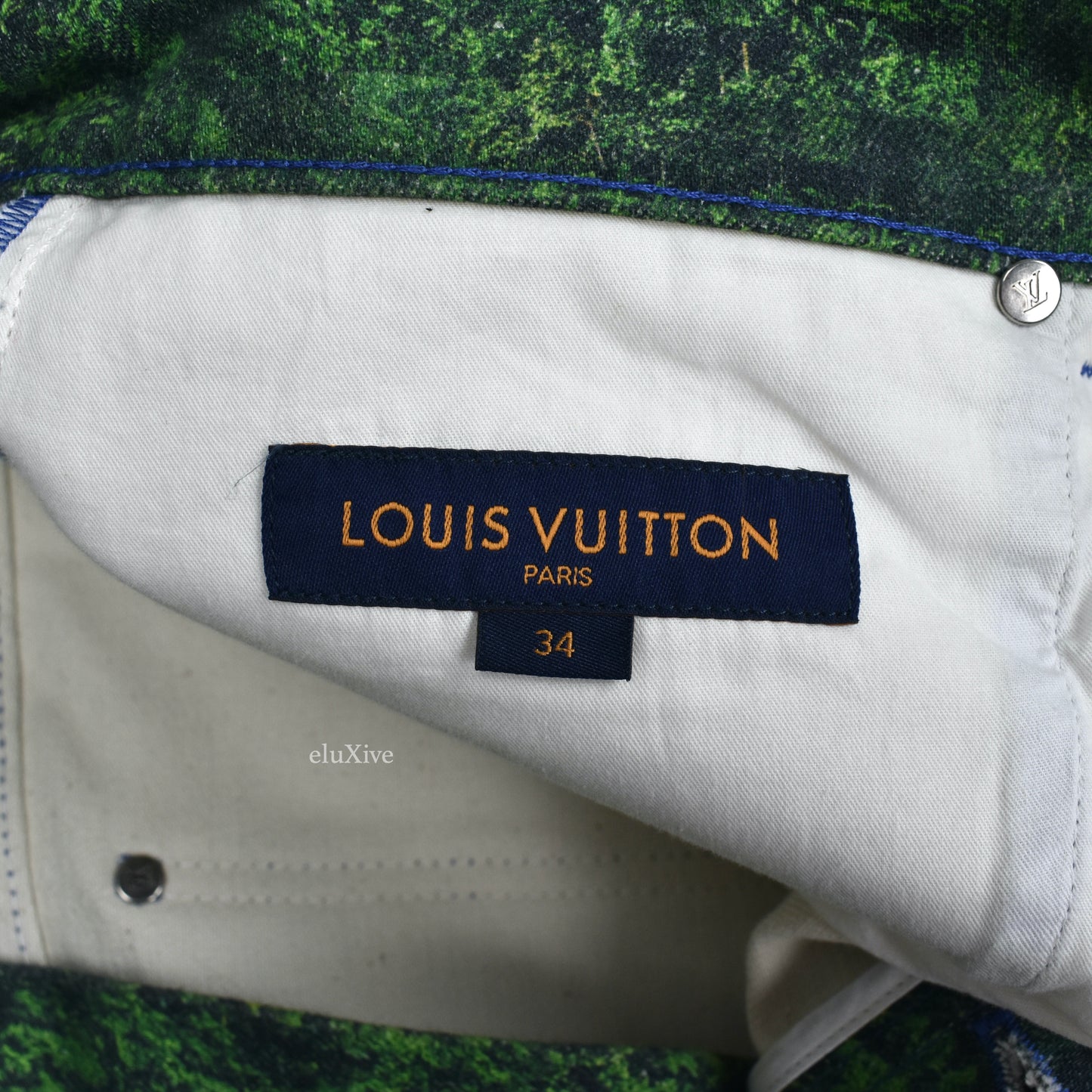 Louis Vuitton - SS22 Amen Break Landscape Print Denim Jeans