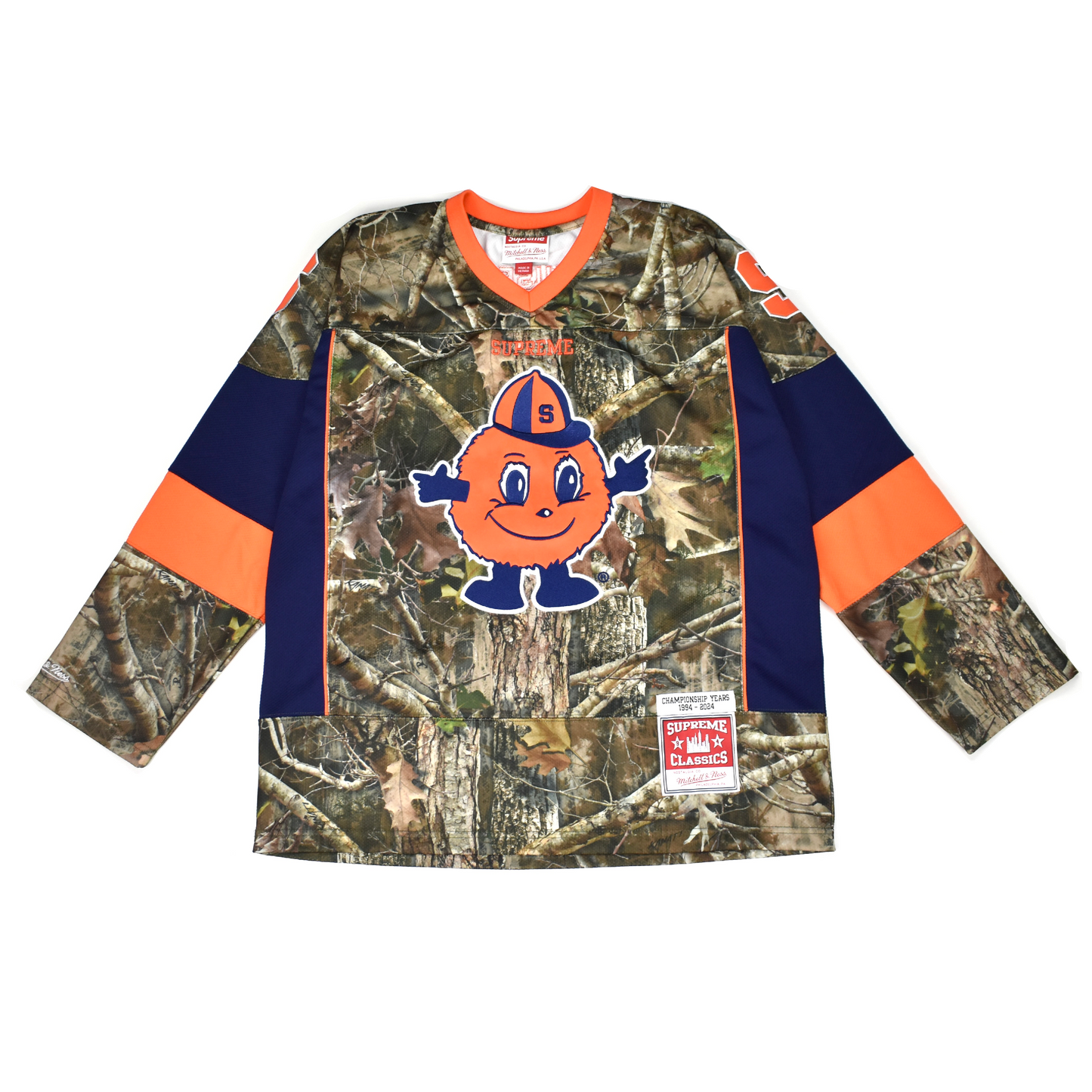 Supreme x Mitchell & Ness x NCAA - Syracuse Hockey Jersey (Camo)