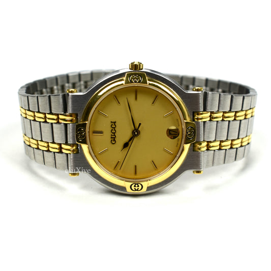 Gucci - 9000M Gold / Steel Champagne Dial Watch