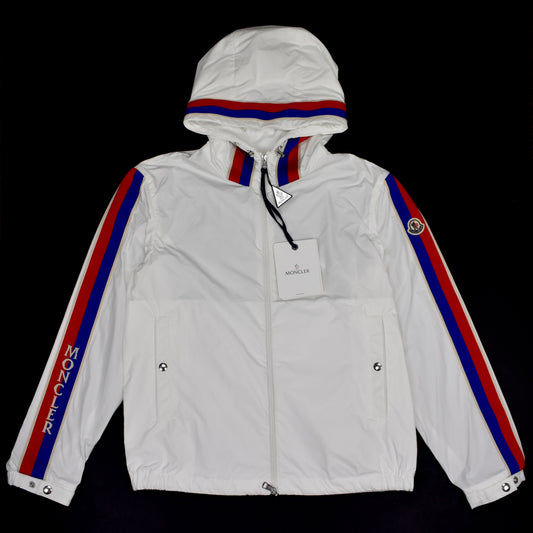 Moncler - White Logo Stripe Rukbat Jacket