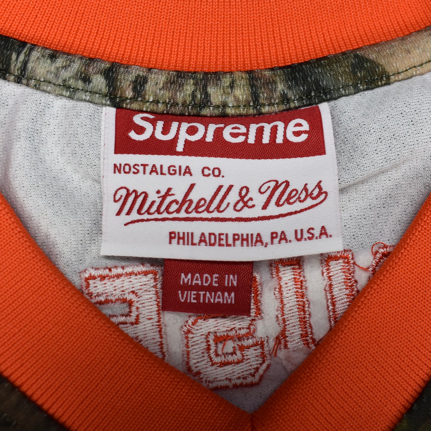 Supreme x Mitchell & Ness x NCAA - Syracuse Hockey Jersey (Camo)