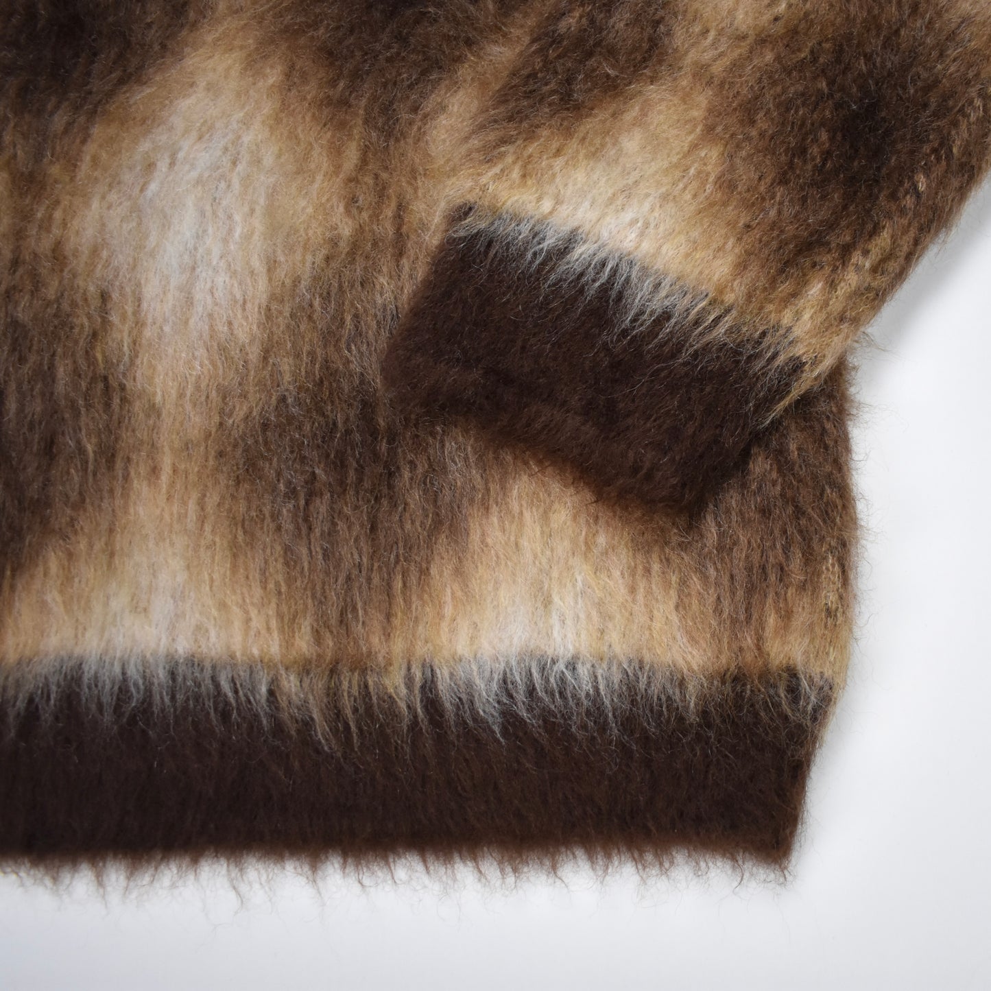 Celine - Fuzzy Mohair Heavy Knit Boxy Sweater