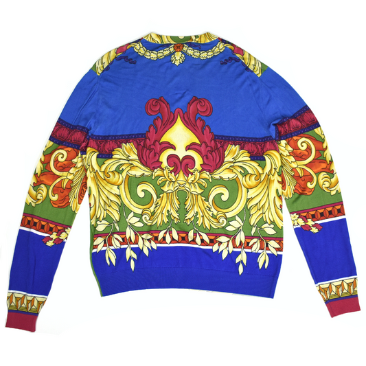 Versace - Barocco Renaissance Print 100% Silk Sweater