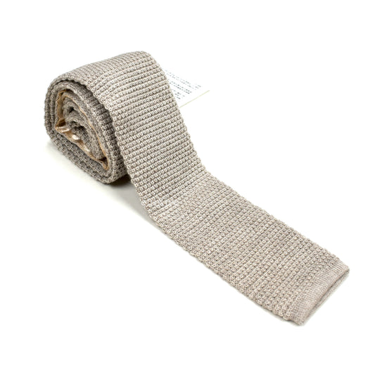 Brioni - Beige Cashmere / Silk Knit Tie