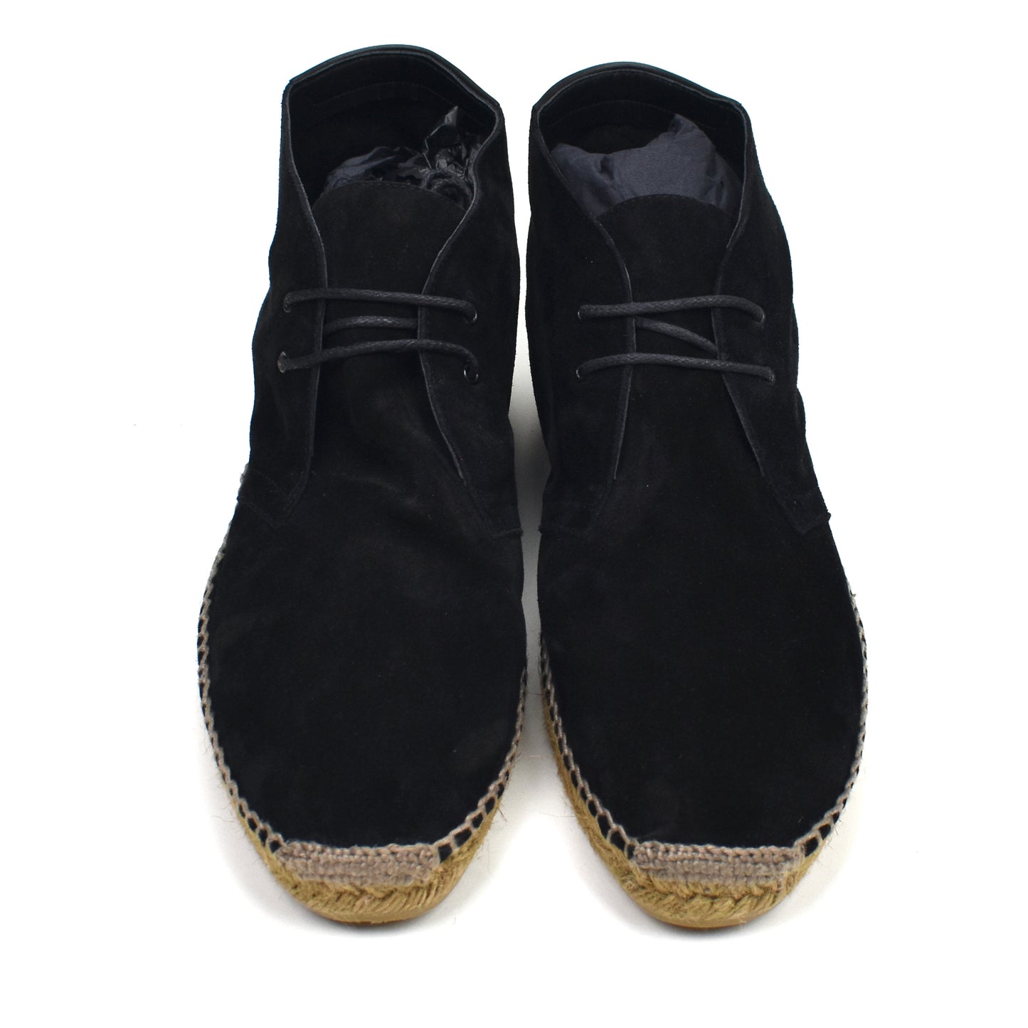 Saint Laurent - Black Suede Espadrille Chukka Shoes