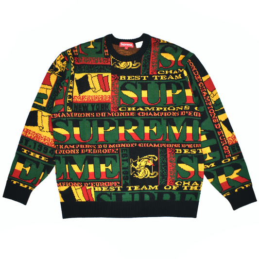 Supreme - Scarf Jacquard Knit Sweater