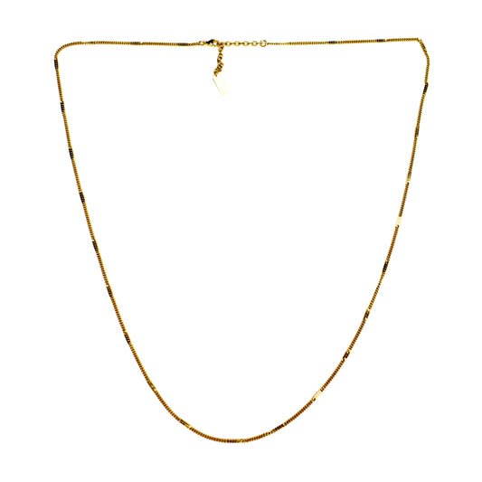 Saint Laurent - Thin Gold Curb Chain Necklace