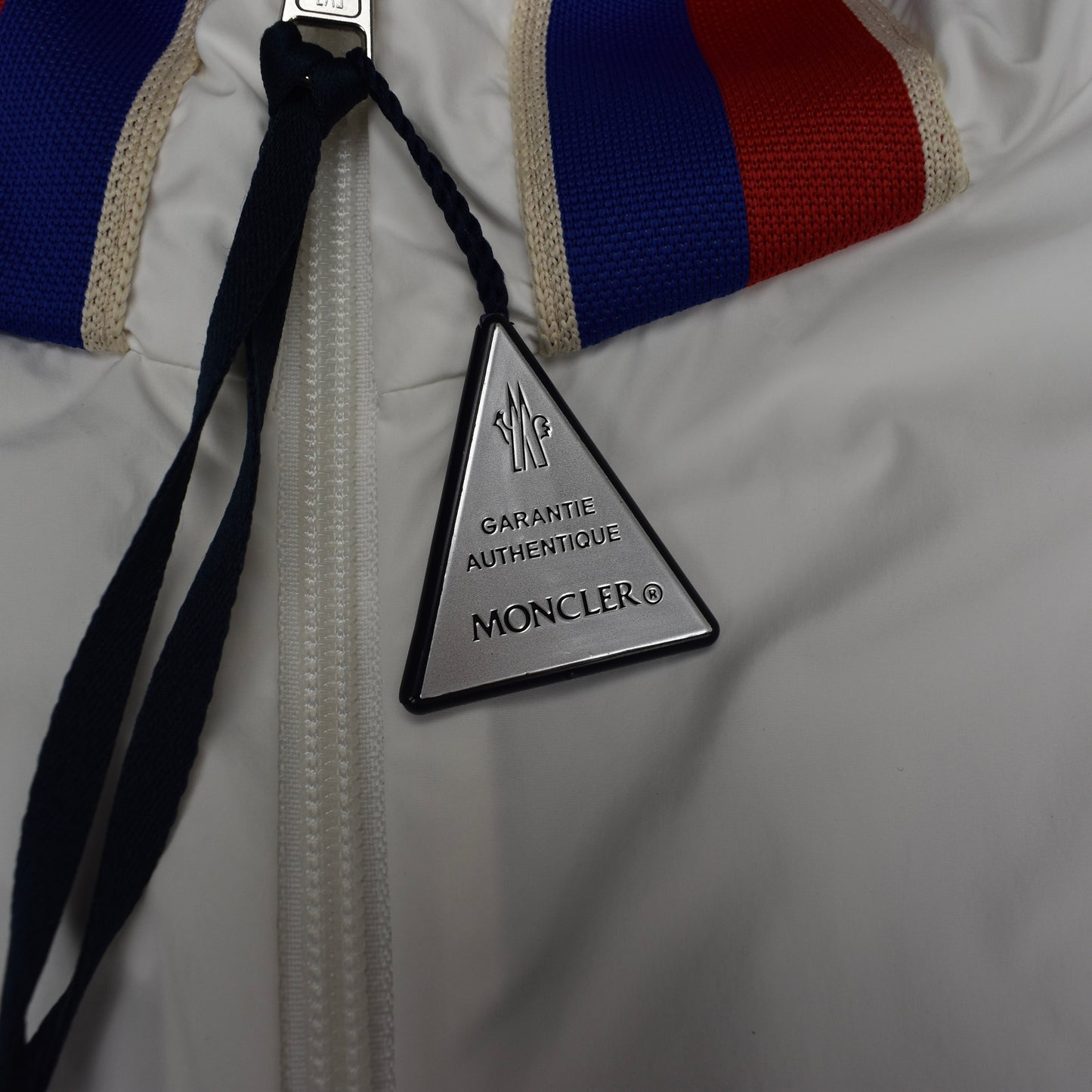 Moncler - White Logo Stripe Rukbat Jacket