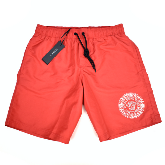 Versace - Red Medusa Logo Swim Shorts