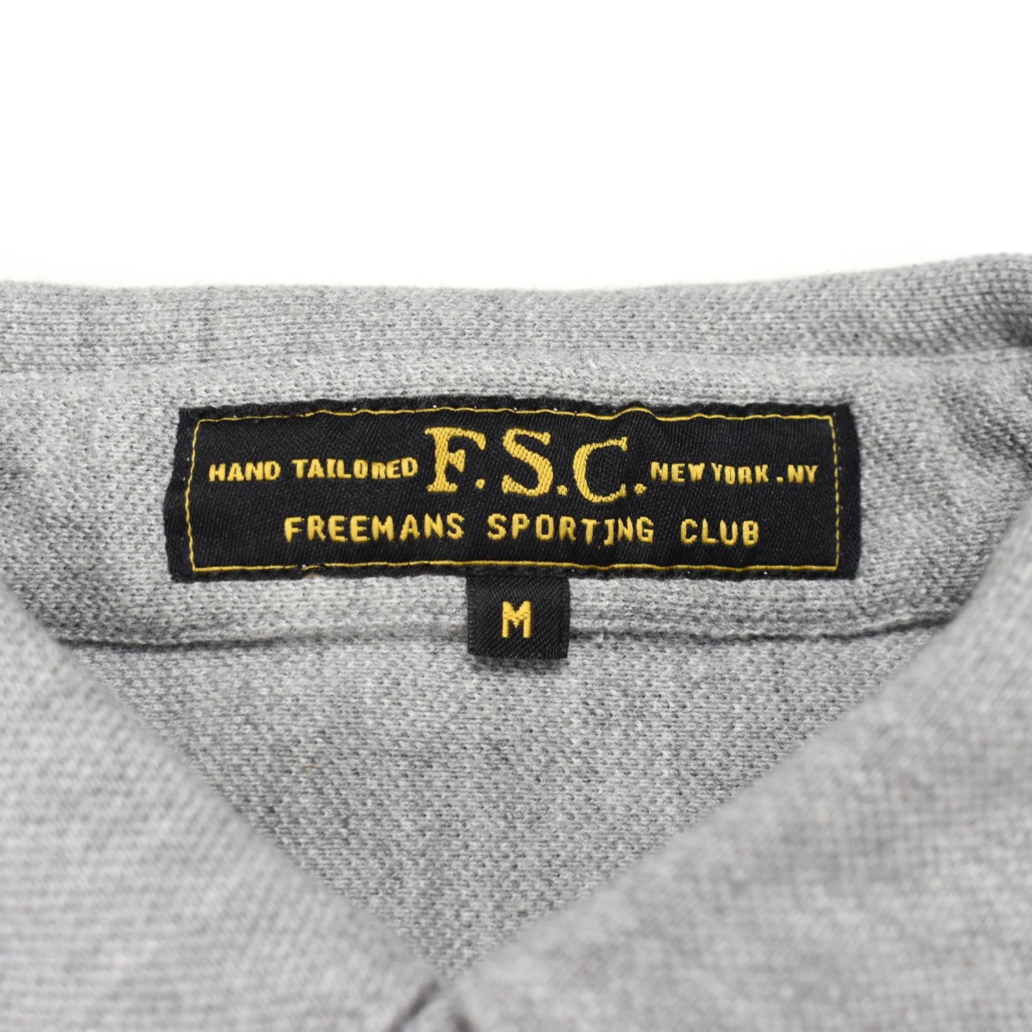 Freemans Sporting Club - Gray Pique Polo Shirt