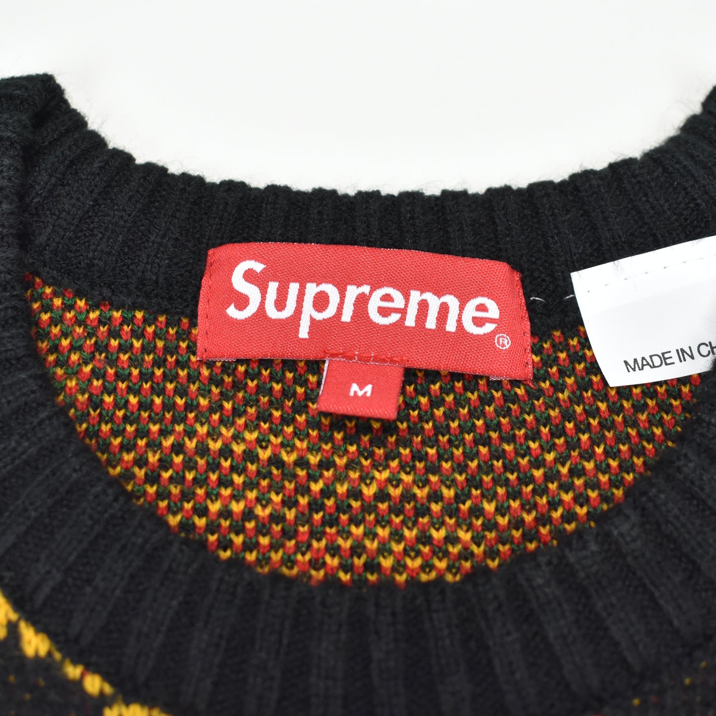 Supreme - Scarf Jacquard Knit Sweater