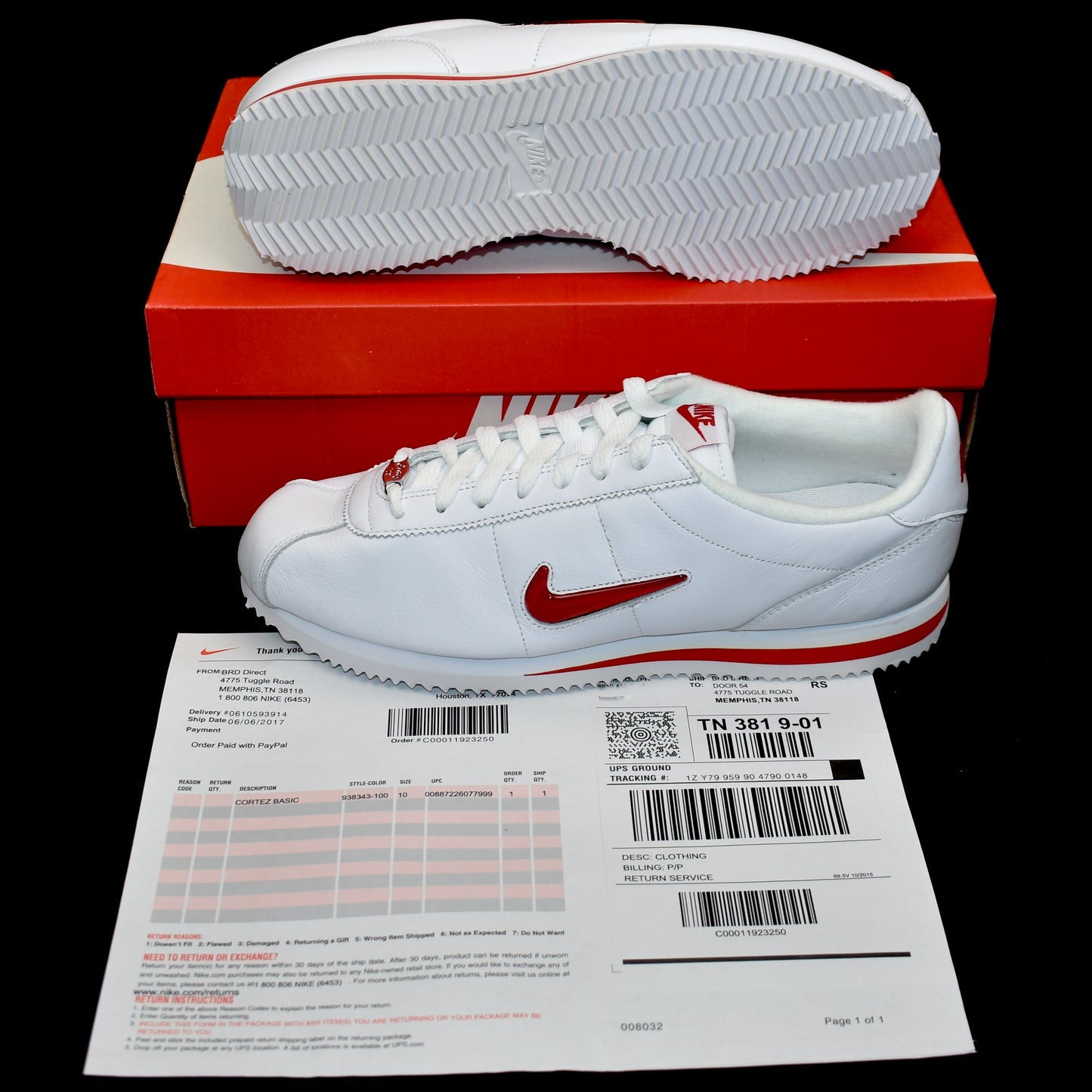 Nike - Cortez Basic Jewel QS TZ (White/Red)