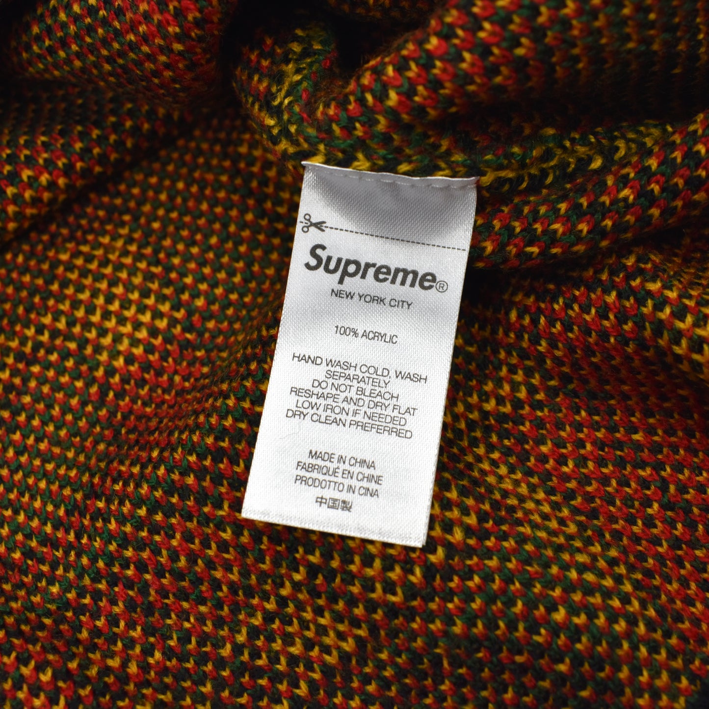 Supreme - Scarf Jacquard Knit Sweater