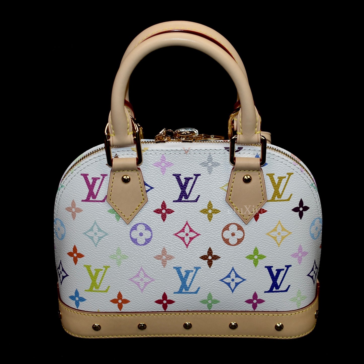 Louis Vuitton x Murakami - Multicolor Monogram Alma BB Bag (White)