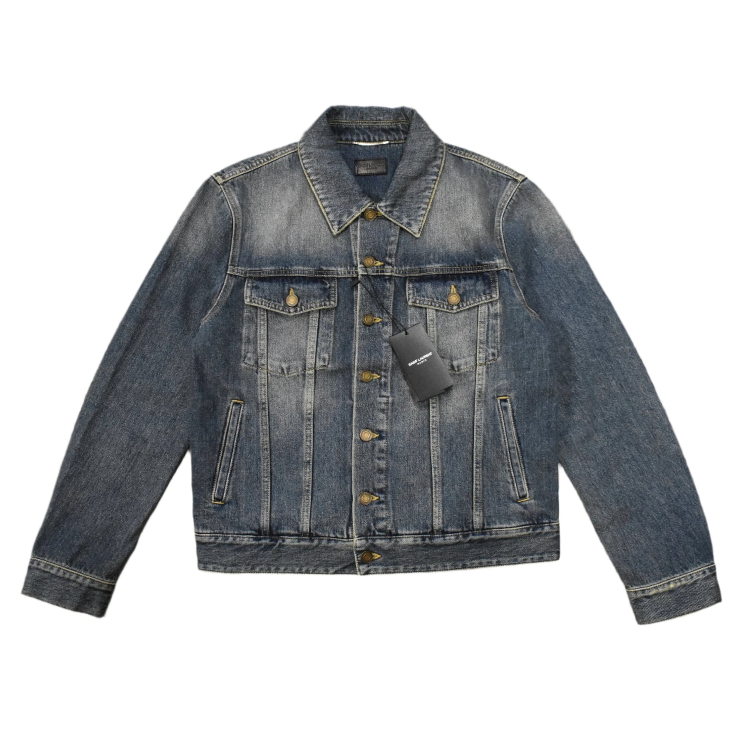 Saint Laurent - Dark Vintage Blue Denim Trucker Jacket