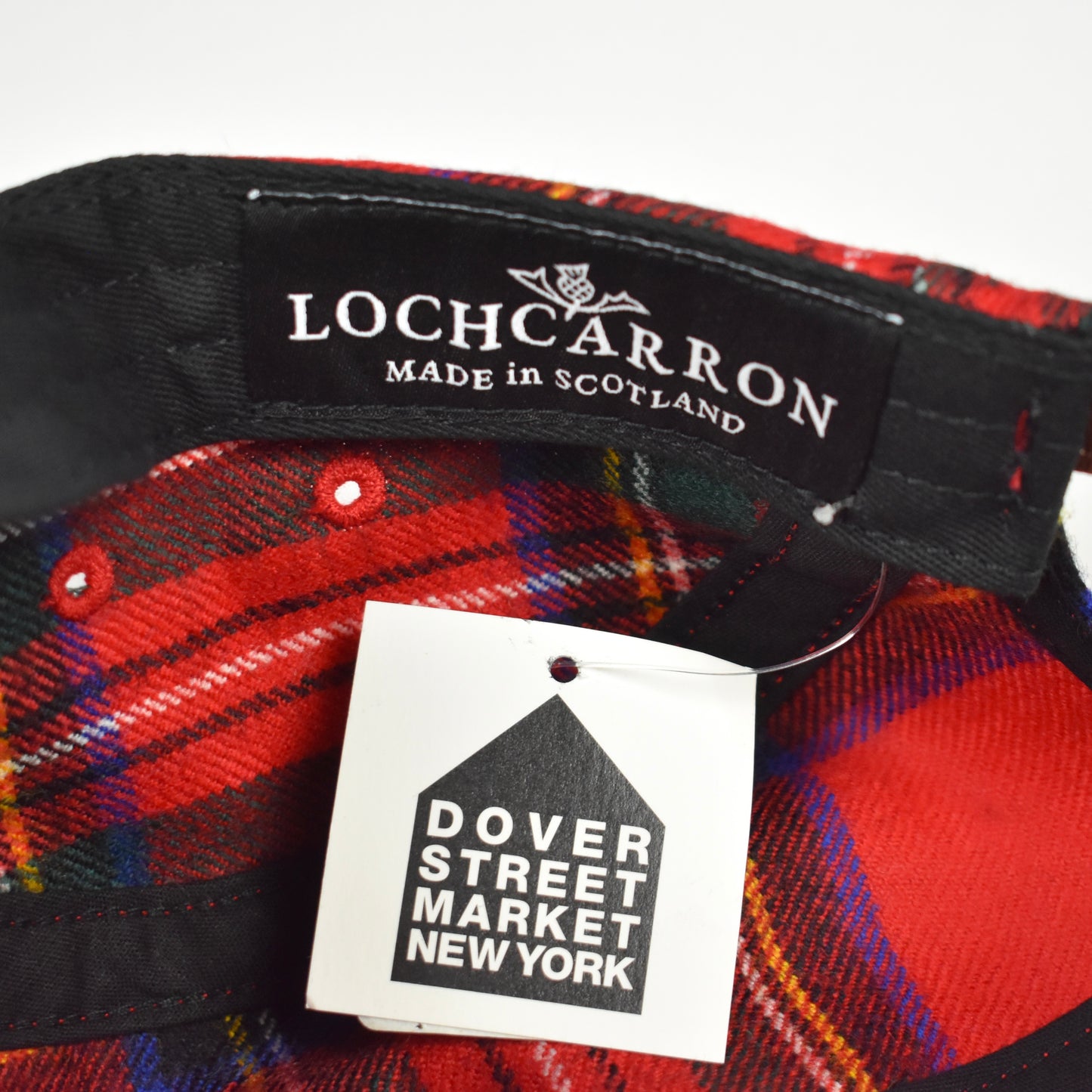 Supreme - Lochcarron Plaid Wool Box Logo Hat (Red)