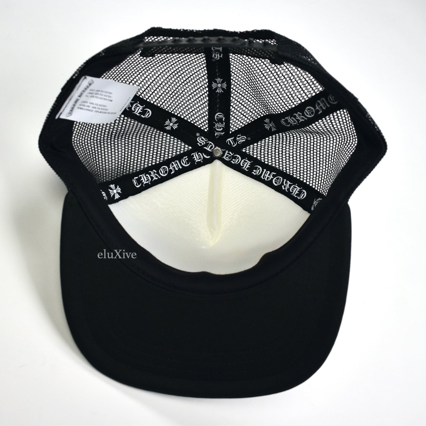 Chrome Hearts - Black/White Multicolor Crosses Cemetery Trucker Hat