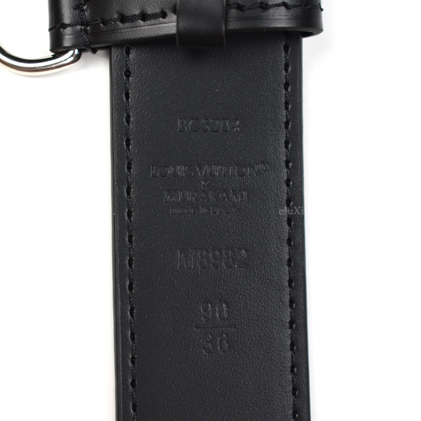 Louis Vuitton x Murakami - Multicolor Logo D-Ring 30mm Belt (Black)