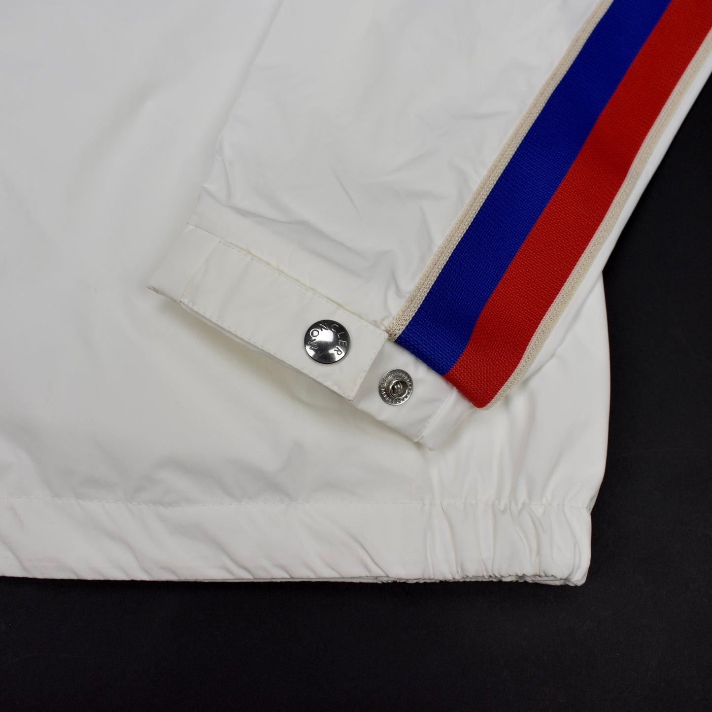 Moncler - White Logo Stripe Rukbat Jacket