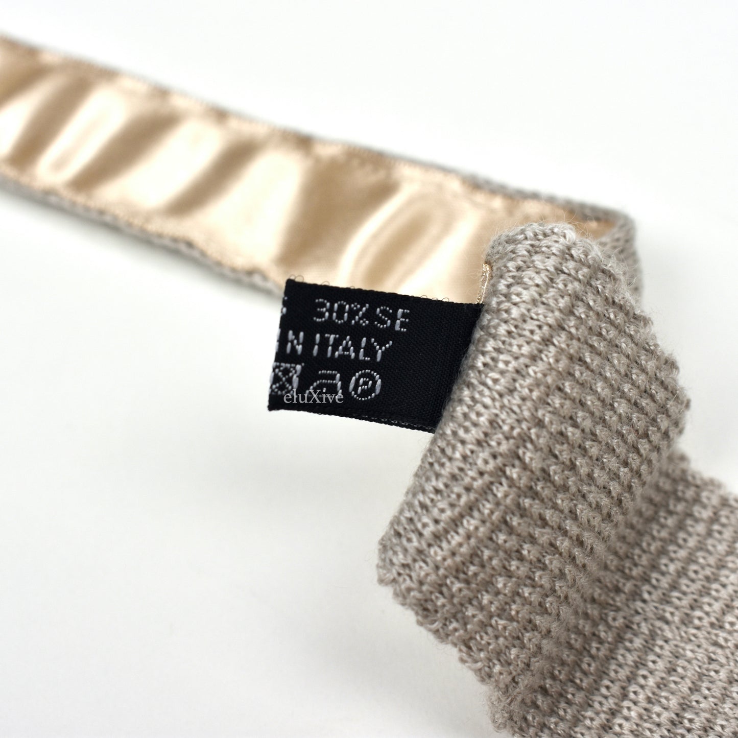 Brioni - Beige Cashmere / Silk Knit Tie