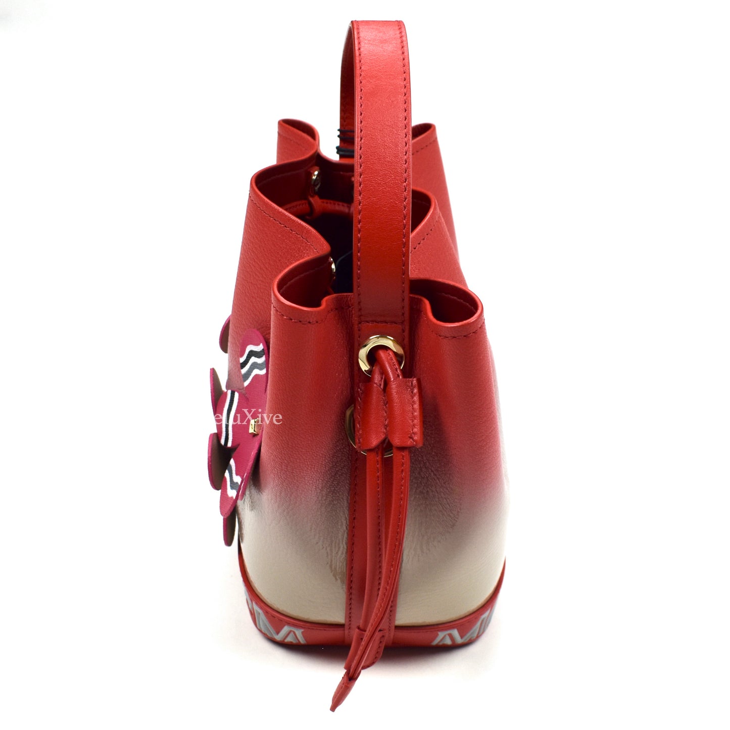 MCM - Limited Edition 'Upcyling' Red Floral Leather Bag