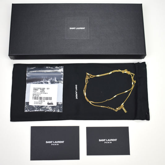 Saint Laurent - Thin Gold Curb Chain Necklace