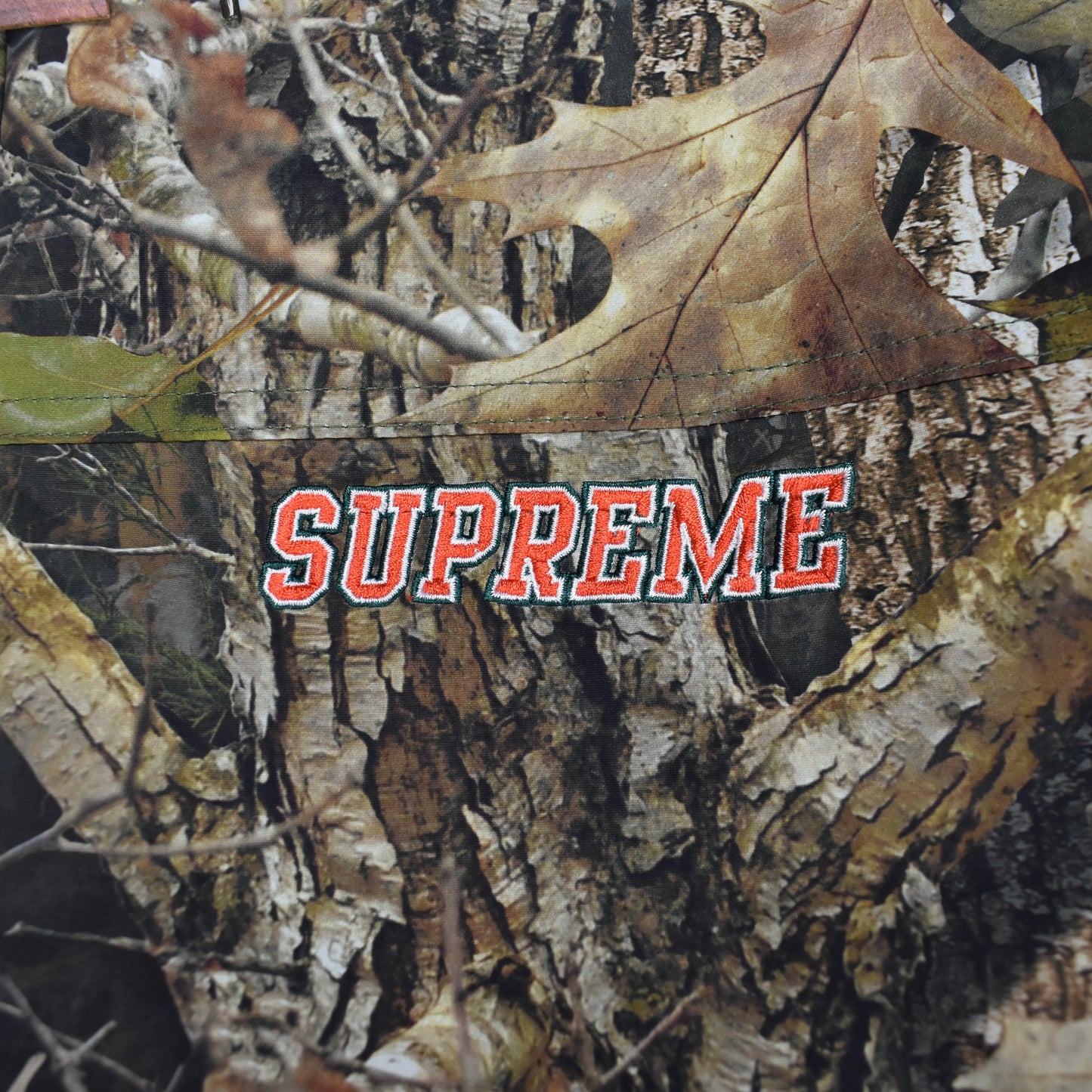 Supreme x Mitchell & Ness x NCAA - Miami Stadium Jacket (Camo)